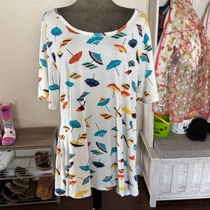 LuLaRoe Multicolor Patterned Top